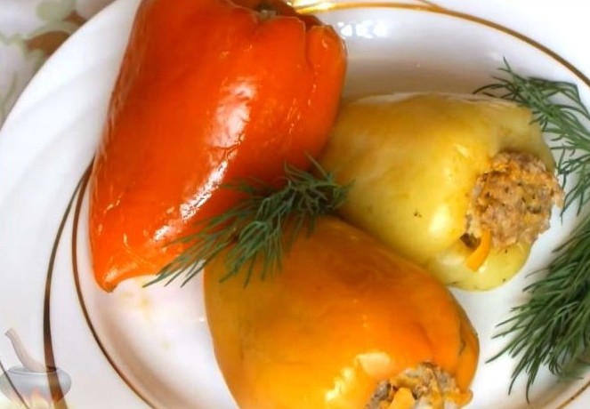 Фаршированный болгарский перец, пошаговый кулинарный рецепт с фото